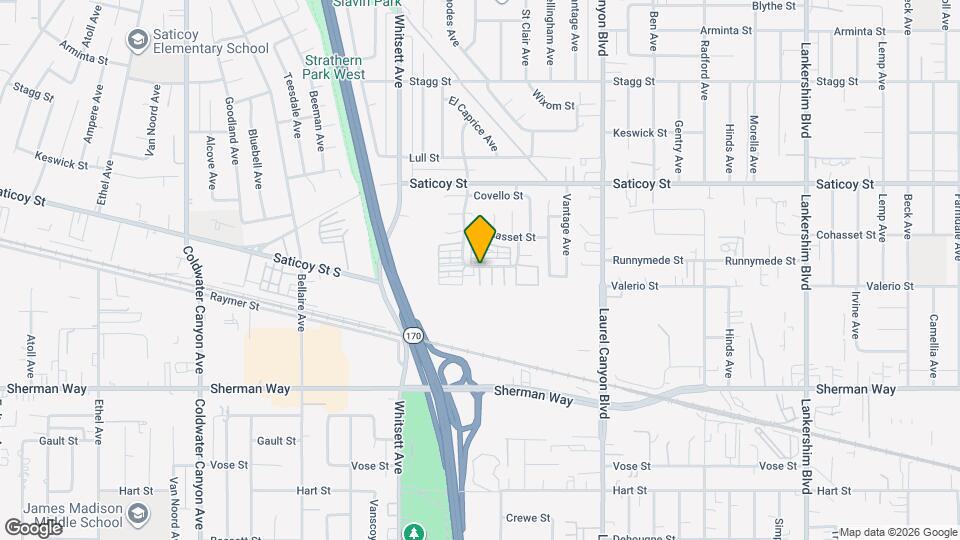 12312 Runnymede St Map and Location Details