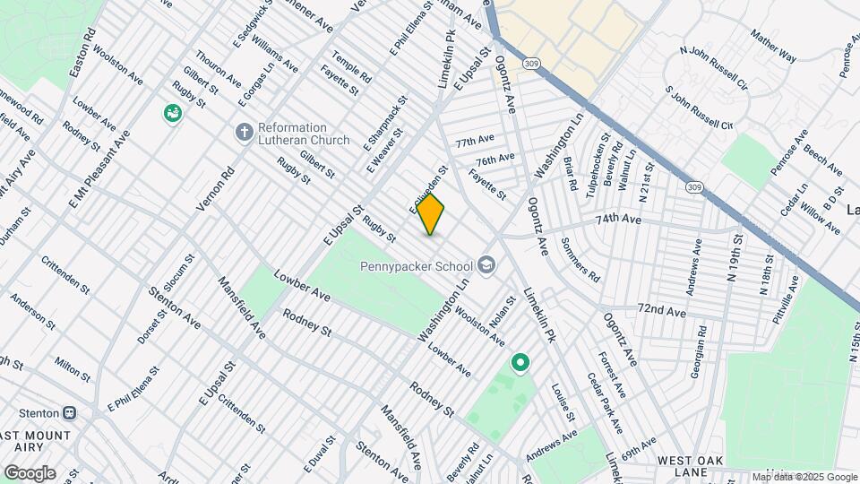 7513 Gilbert St Map and Location Details