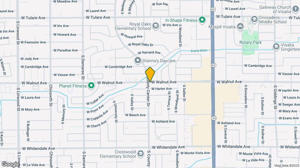2837 W Walnut Ave Mapa y Detalles de la Ubicación