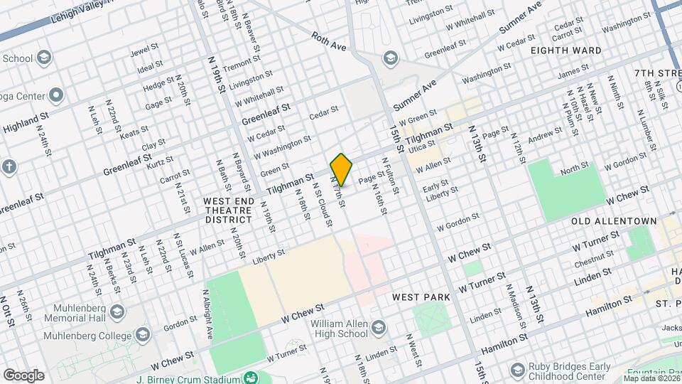 607 N 17th St, Unit 607.5 Map and Location Details