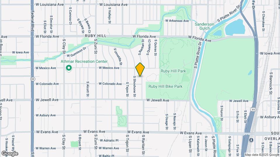 1765 S Raritan St Map and Location Details