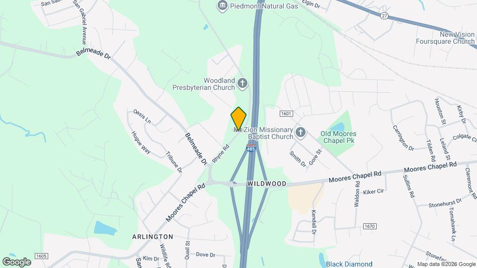 1201 Rhyne Rd Mapa y Detalles de la Ubicación