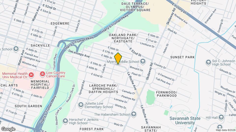 2203 DeLesseps Ave Map and Location Details