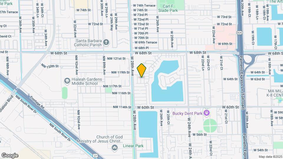 6370 W 27 Court, Unit Apt 204 Map and Location Details