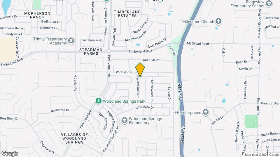 12416 Water Oak Dr Map and Location Details
