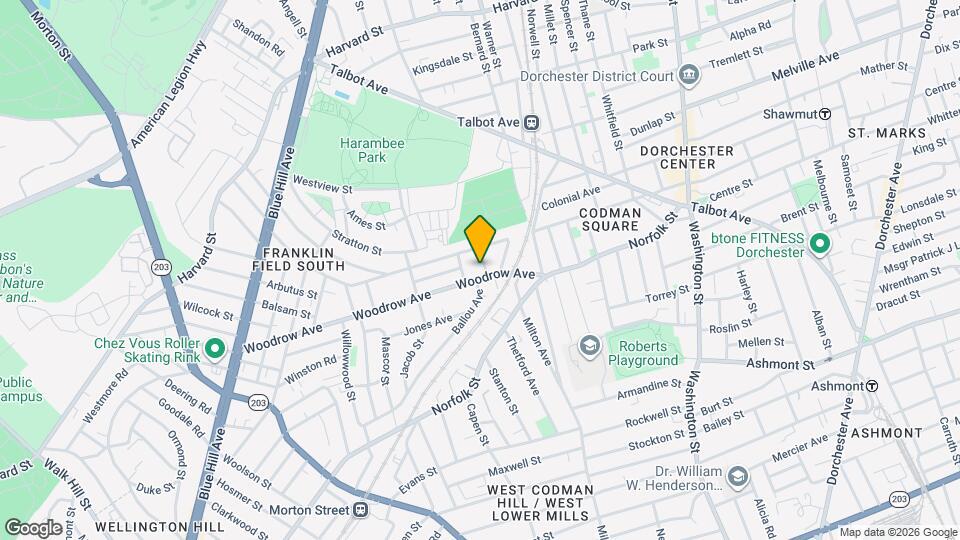 6 Lauriat St, Unit 1 Map and Location Details