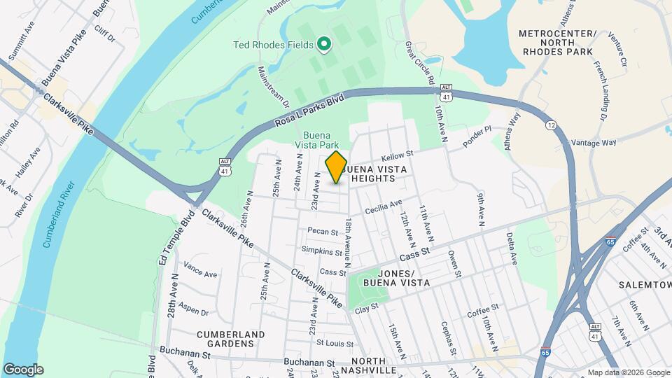 1710 Nubell St Map and Location Details