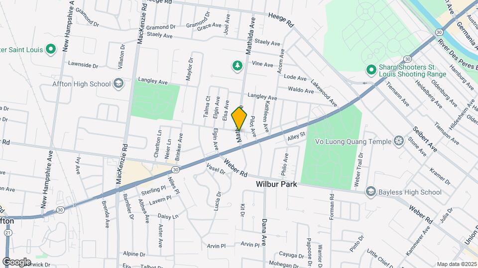 8600 Mathilda Ave Map and Location Details