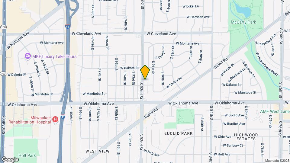 2966 S 92nd St Map and Location Details