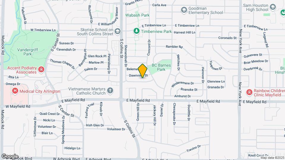 1011 Shenandoah Dr Map and Location Details