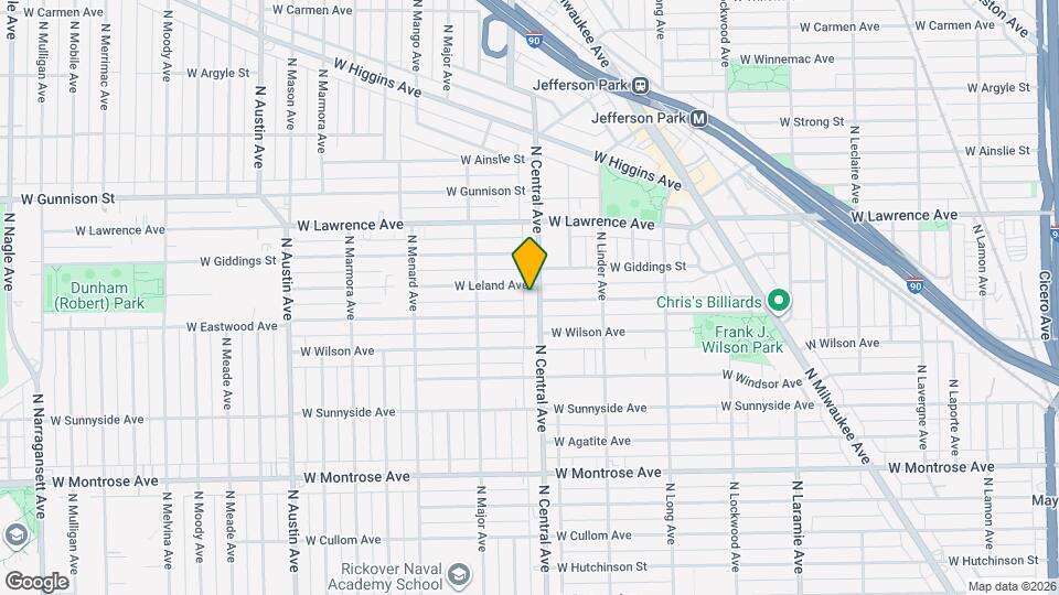 4650 N Central Ave Map and Location Details