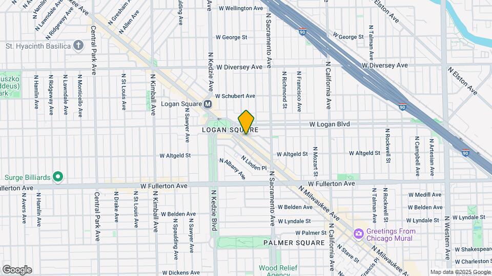 2539 N Milwaukee Ave Map and Location Details
