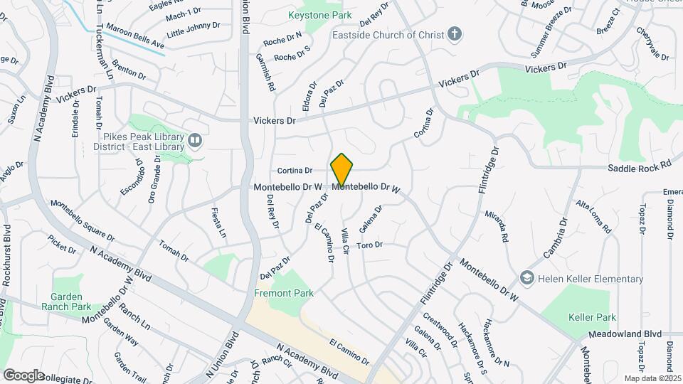 3135 Montebello Dr W Map and Location Details