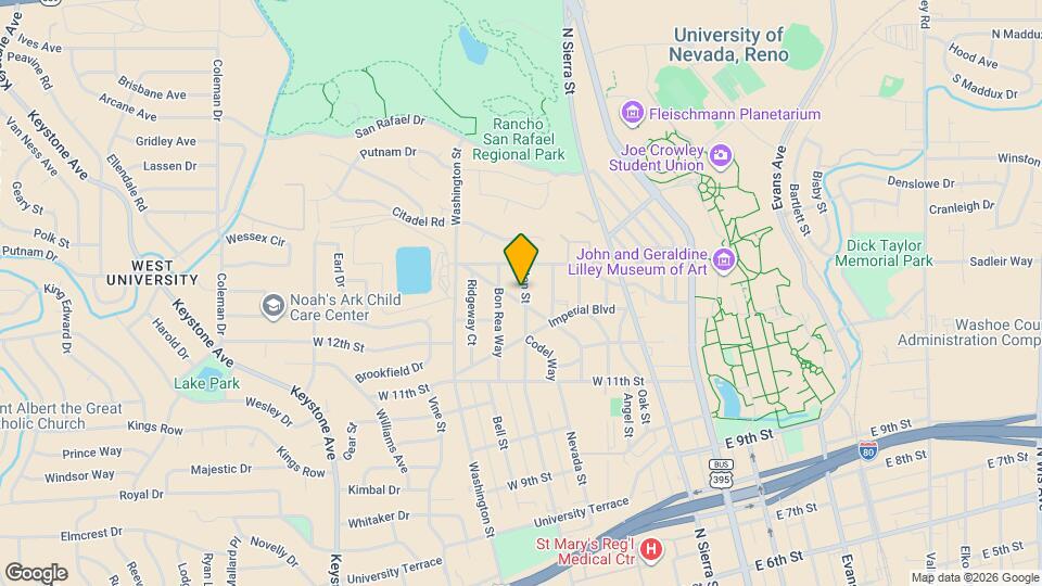 1307 Ralston St Map and Location Details