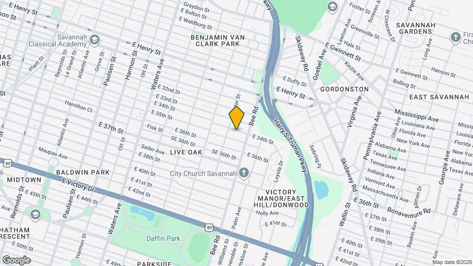 1511 E 34th St Map and Location Details