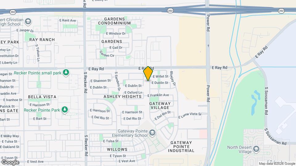 1704 S Falcon Dr Map and Location Details