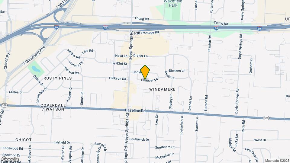 5803 Chaucer Ln Map and Location Details