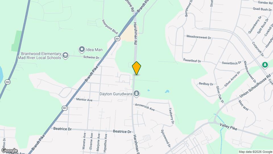 2512 Harshman Rd Map and Location Details