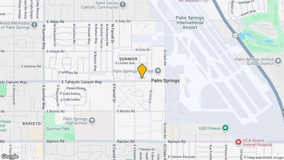 Tahquitz Court Apartments Map and Location Details