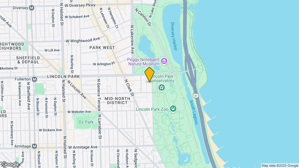2326 N Lincoln Park W Map and Location Details