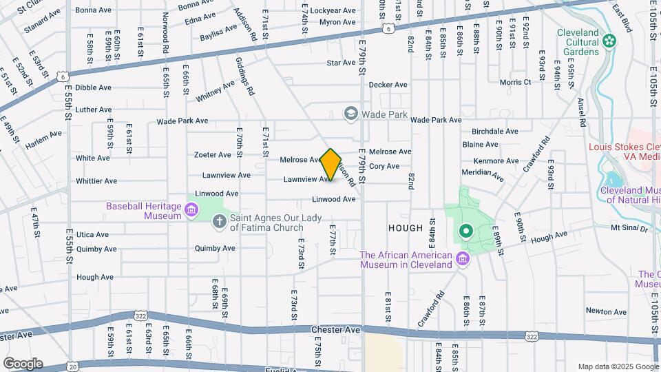 7608 Lawnview Ave Map and Location Details
