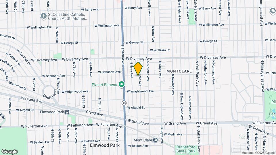 2652 N Mont Clare Ave Map and Location Details