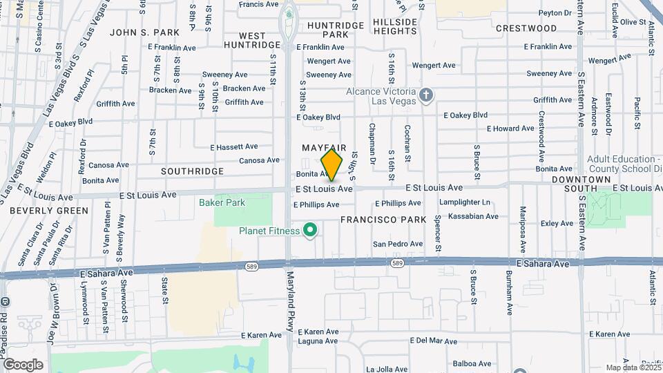 1317 E Saint Louis Ave, Unit A Mapa y Detalles de la Ubicación