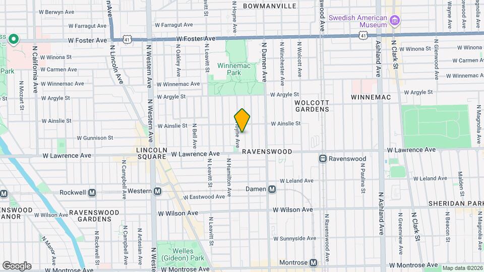 4835 N Hoyne Ave Map and Location Details