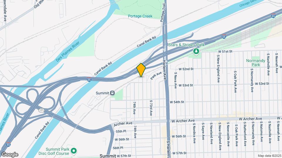 5210 S 73rd Ct Map and Location Details