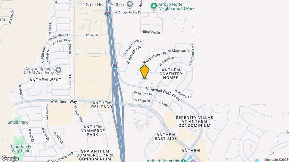 3844 W Ranier Ct Map and Location Details