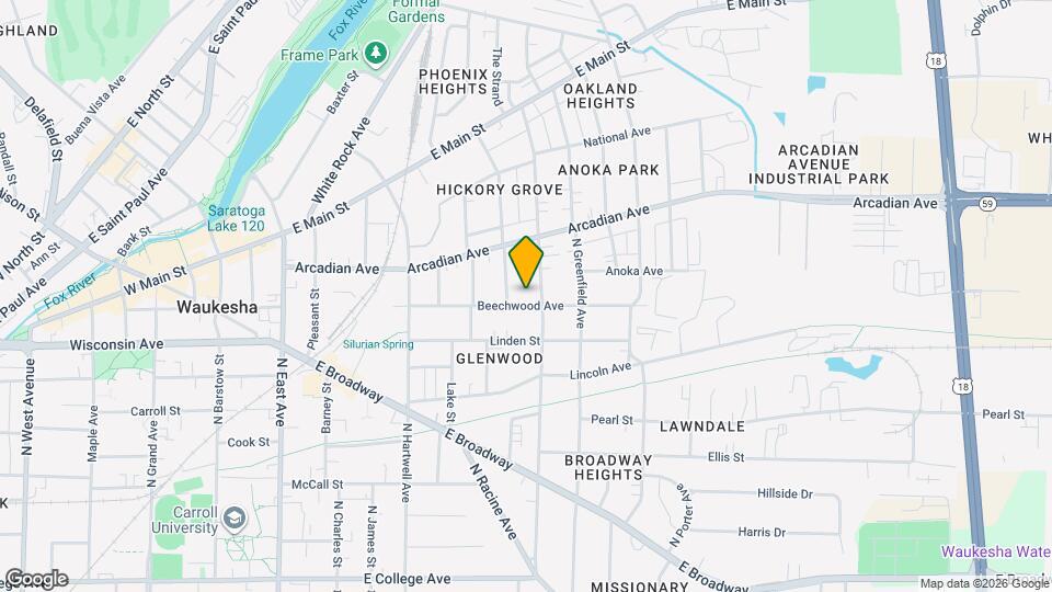 814 Beechwood Ave Mapa y Detalles de la Ubicación