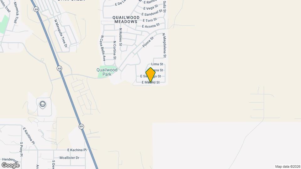 13007 E Madrid St Map and Location Details