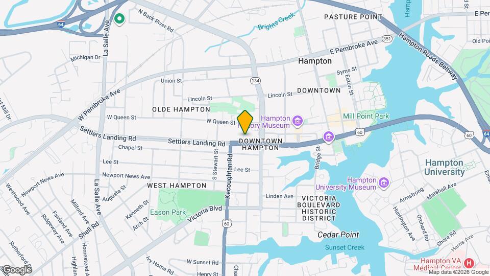 401 Settlers Landing Rd Map and Location Details