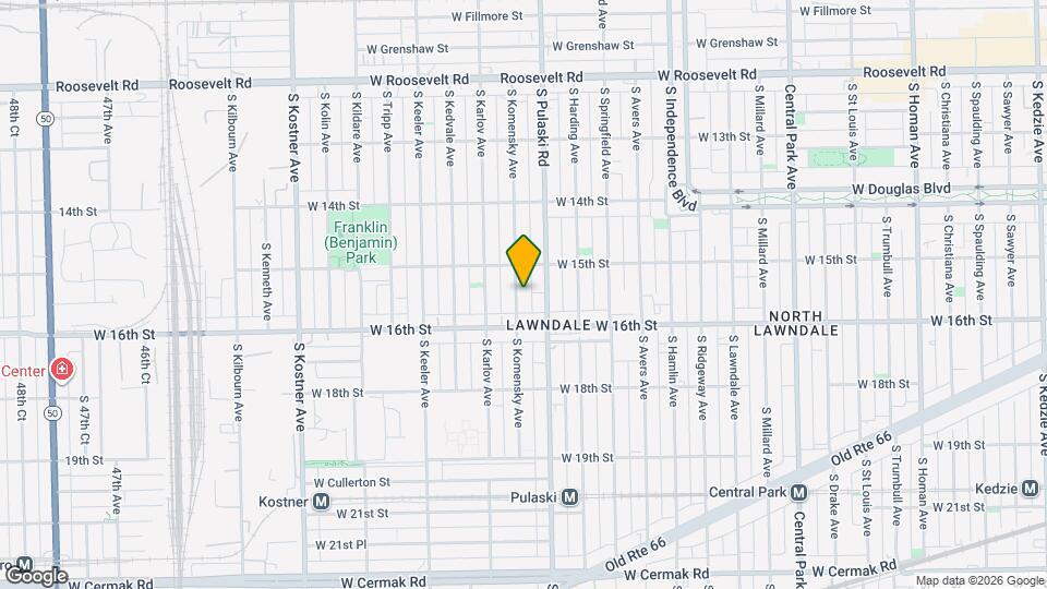 1529 S Komensky Ave Map and Location Details