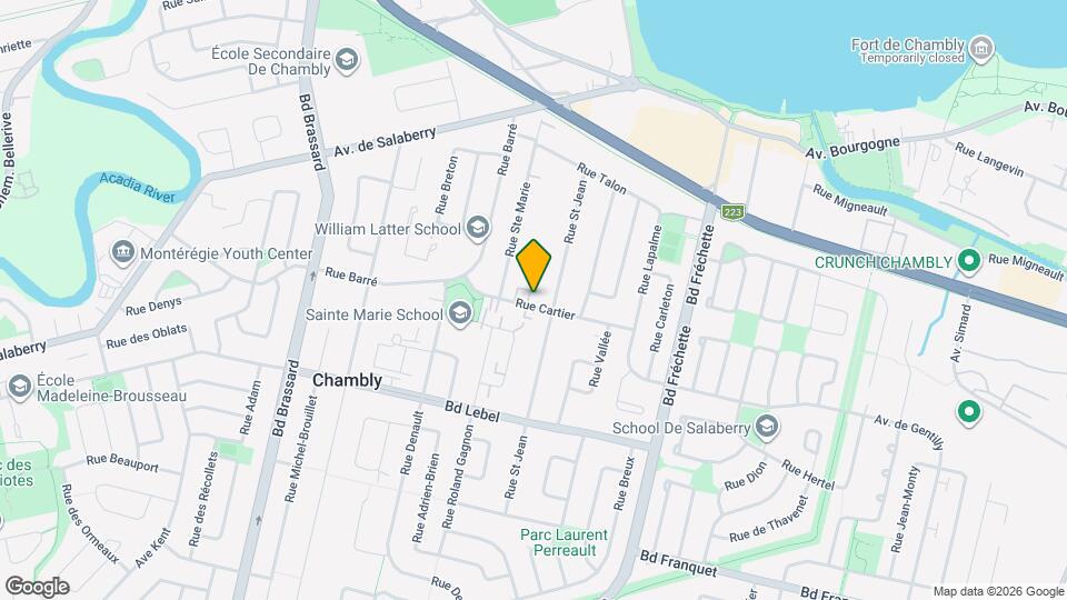 1161 Cartier Rue Map and Location Details