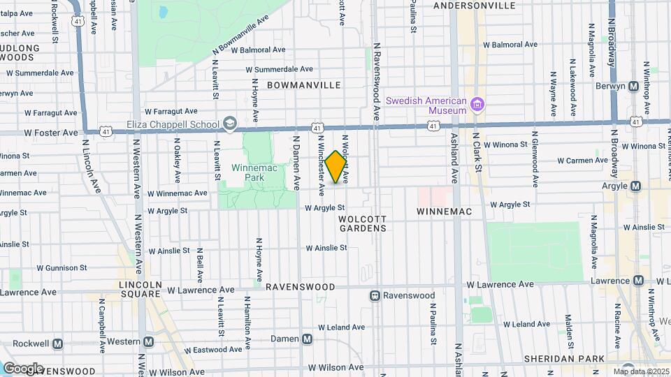 1917 W Winnemac Ave, Unit M162 Map and Location Details