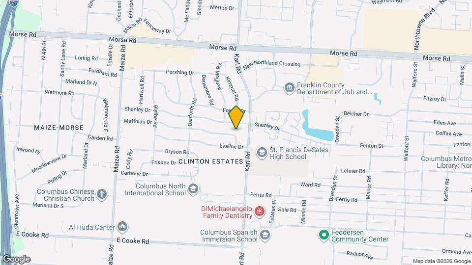 1510 Matthias Dr Map and Location Details