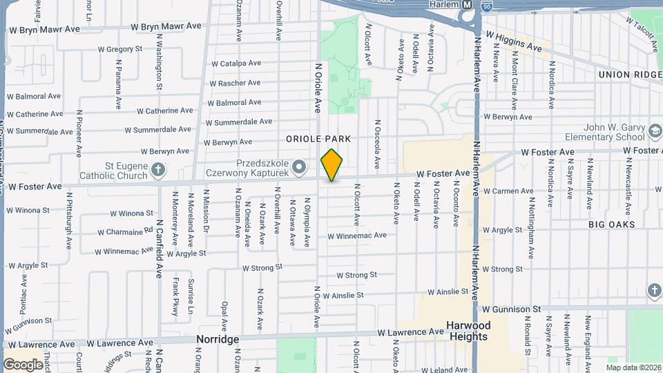 7535 W Foster Ave Mapa y Detalles de la Ubicación