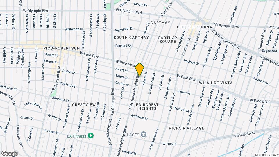 1444 S Crescent Heights Blvd Map and Location Details