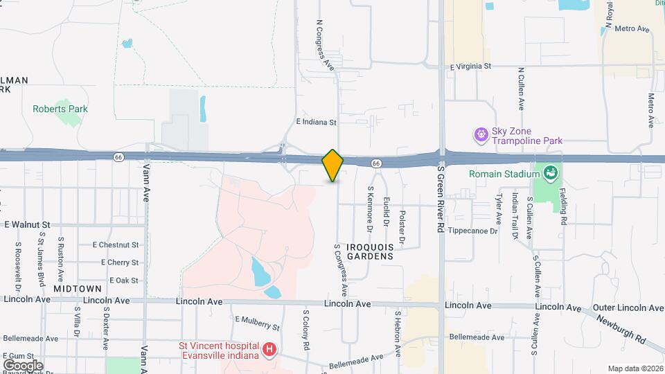 107 S Congress Ave Map and Location Details