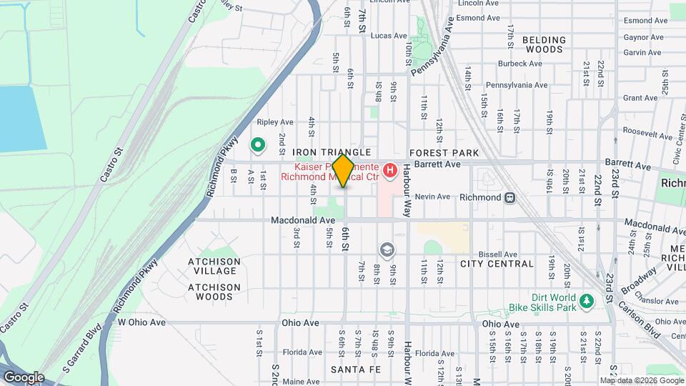 537 Nevin Ave Map and Location Details