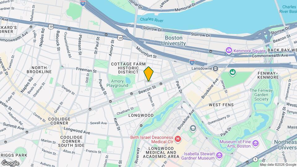 1044 Beacon St, Unit 9T Map and Location Details