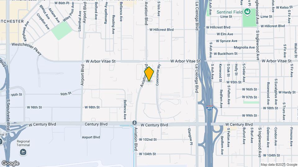 9507 Isis Ave Map and Location Details