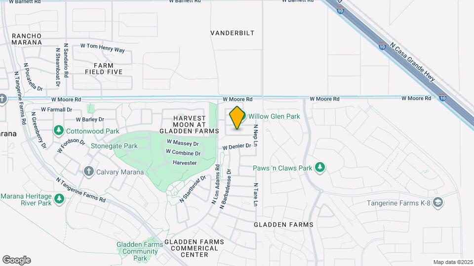 11104 W Prairie Willow Dr Map and Location Details