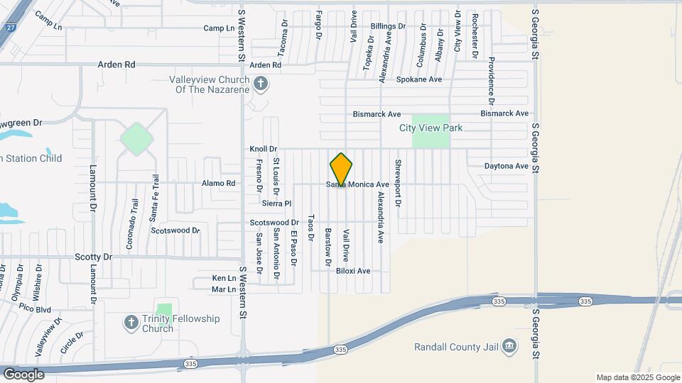 8102 Vail Drive Map and Location Details