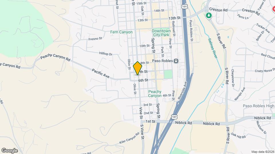 615-621 Vine St Map and Location Details