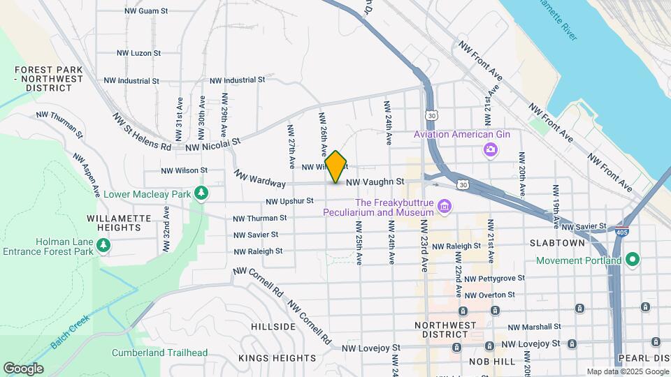 2568 NW Vaughn St Map and Location Details