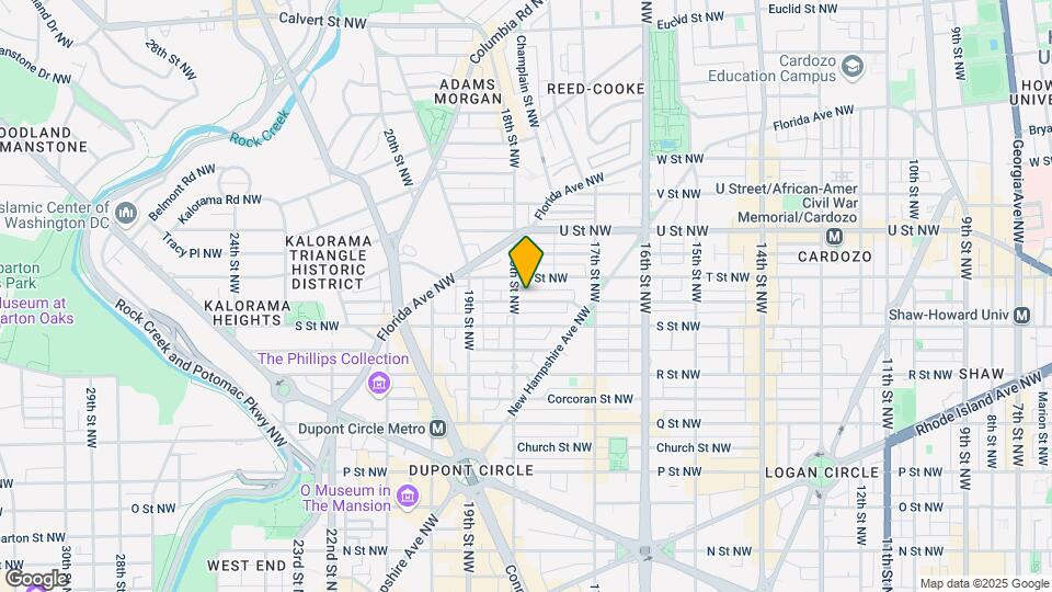 1775 Swann St NW Map and Location Details