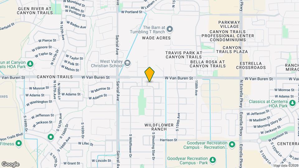 16087 W Woodlands Ave Mapa y Detalles de la Ubicación