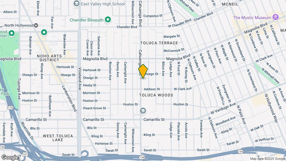 5034 Cahuenga Blvd Mapa y Detalles de la Ubicación